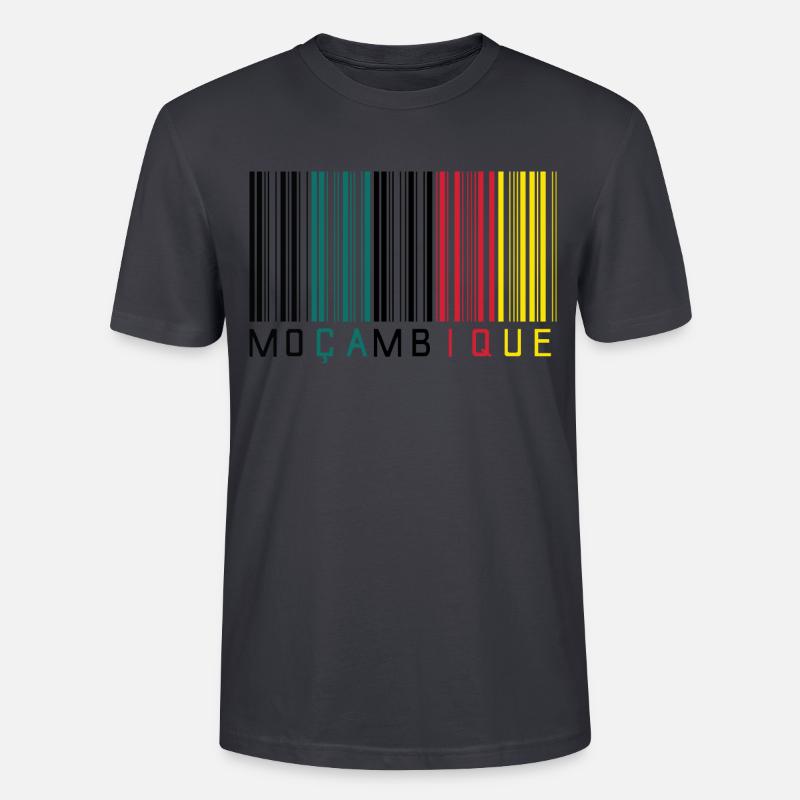 Barcode Mosambik - Stanley/Stella Unisex Bio-T-Shirt CRAFTER - Dunkles Graublau