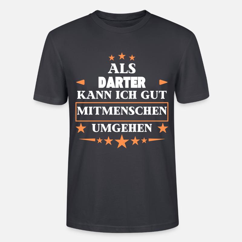 comme des dards. - T-shirt bio CRAFTER Stanley Stella Unisexe - bleu gris foncé