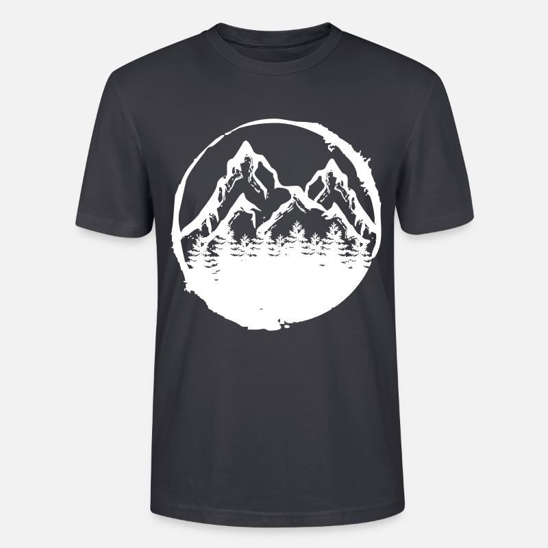 Wald Baum Förster Geschenk - Stanley/Stella Unisex Bio-T-Shirt CRAFTER - Dunkles Graublau