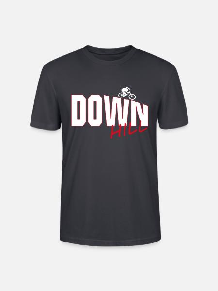 Downhill biking - Stanley/Stella Unisex Bio-T-Shirt CRAFTER - Dunkles Graublau