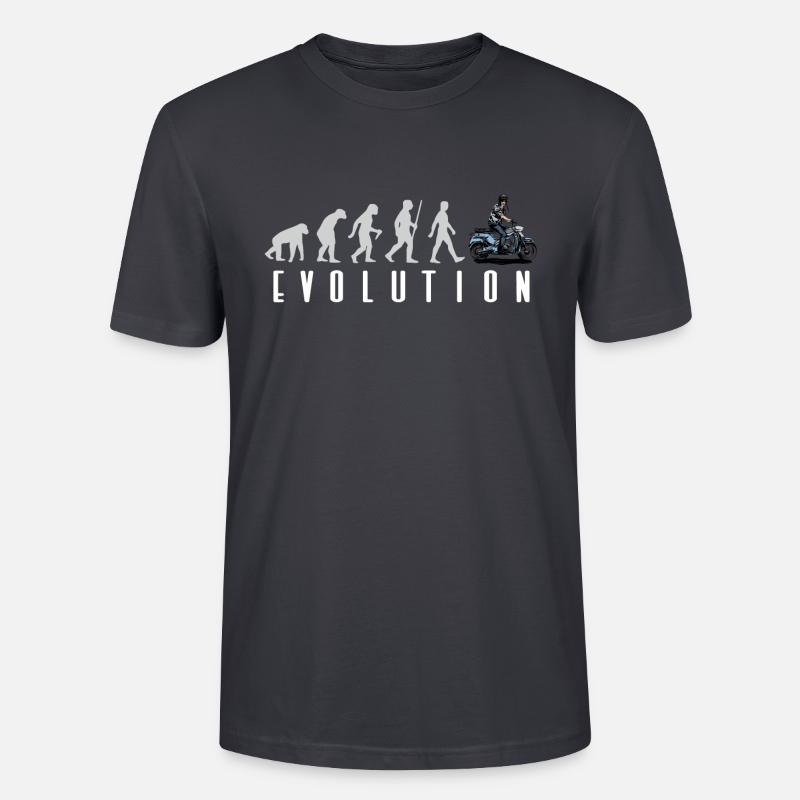 Moped Mofa Evolution DS50 - T-shirt bio CRAFTER Stanley Stella Unisexe - bleu gris foncé