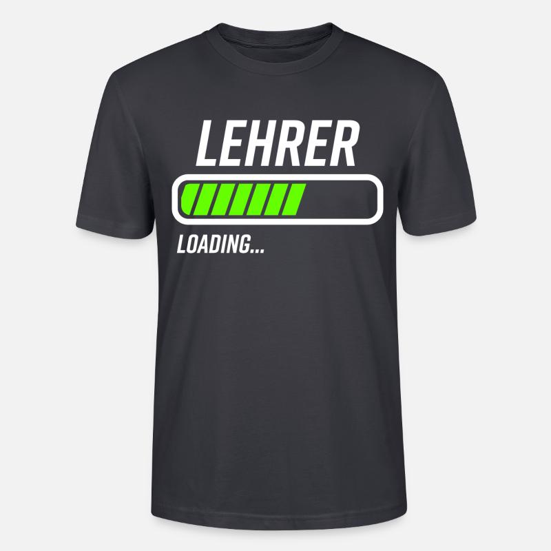 Lehrer Loading Ladebalken - Stanley/Stella Unisex Bio-T-Shirt CRAFTER - Dunkles Graublau