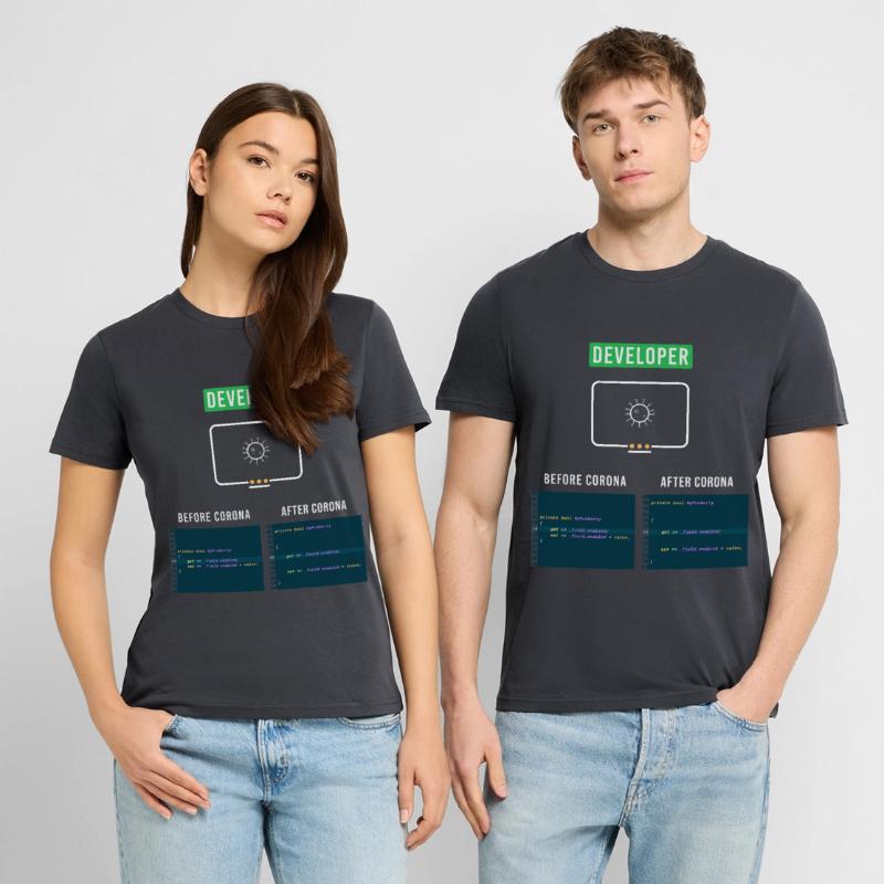 Developer Informatiker Corona Nerd Spruch Syntax Stanley/Stella Unisex Bio-T-Shirt CRAFTER