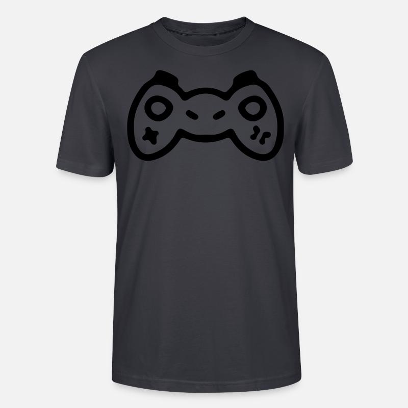 Controller Gamer Zocker Konsole Zocken - Stanley/Stella Unisex Bio-T-Shirt CRAFTER - Dunkles Graublau