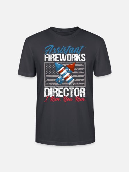 Funny fireworks pyrotechnician saying - Stanley/Stella CRAFTER Unisex Organic T-Shirt - India Ink Grey