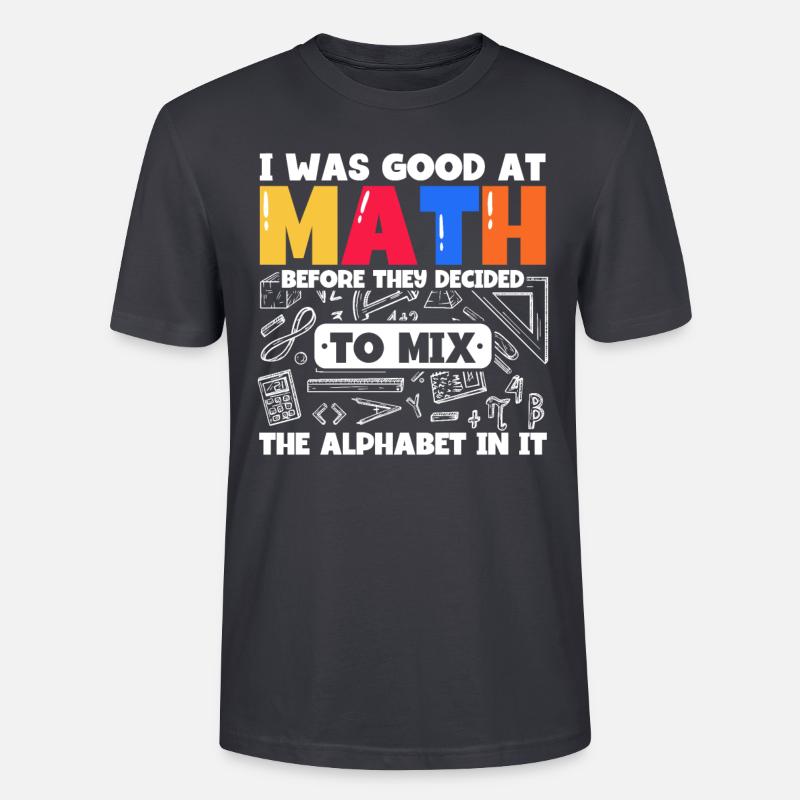 Math Mathématiques Sciences Math Cadeau - T-shirt bio CRAFTER Stanley Stella Unisexe - bleu gris foncé