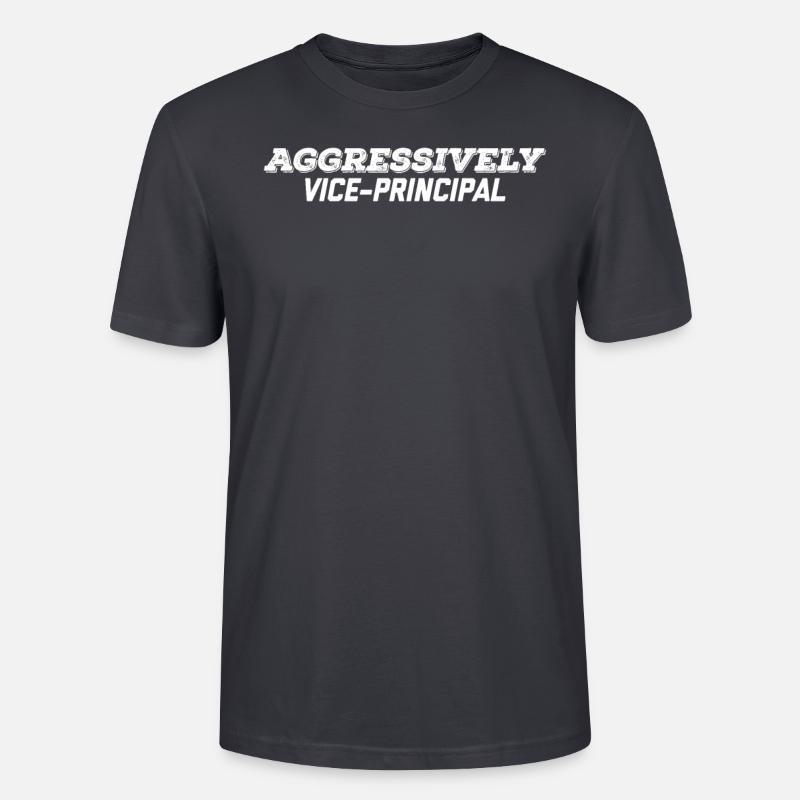 Aggressiver Vizedirektor - Stanley/Stella Unisex Bio-T-Shirt CRAFTER - Dunkles Graublau