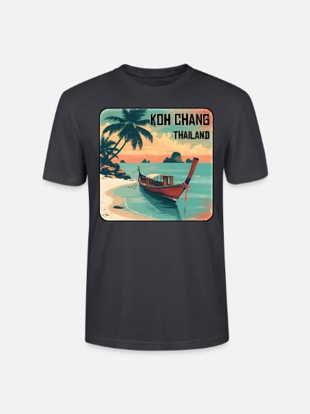 Koh Chang - Stanley/Stella Unisex Bio-T-Shirt CRAFTER - Dunkles Graublau