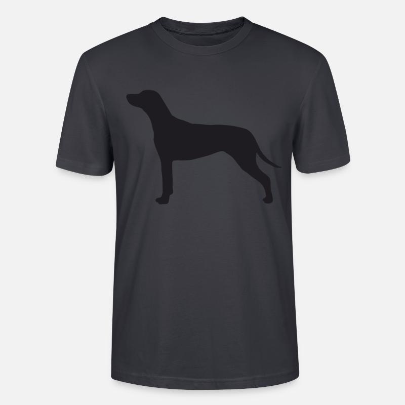 Rhodesian Ridgeback Silhouette - Stanley/Stella Unisex Bio-T-Shirt CRAFTER - Dunkles Graublau