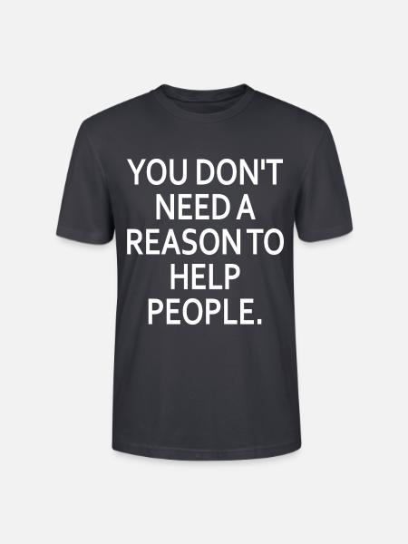 Help People 2 - Stanley/Stella Unisex Bio-T-Shirt CRAFTER - Dunkles Graublau