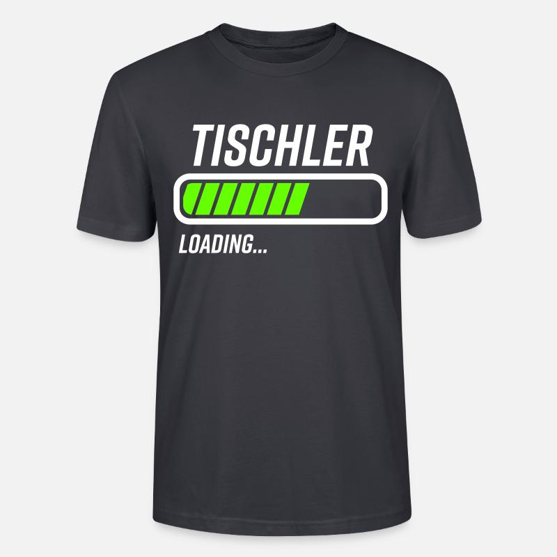 Tischler Loading Ladebalken - Stanley/Stella Unisex Bio-T-Shirt CRAFTER - Dunkles Graublau