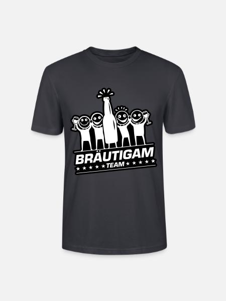 Team Groom Bachelor Wedding - Stanley/Stella CRAFTER Unisex Organic T-Shirt - India Ink Grey