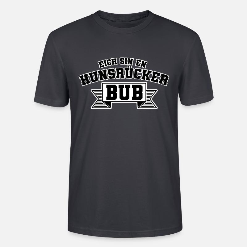 Hunsrücker BUB Geschenkidee Buckel - Stanley/Stella Unisex Bio-T-Shirt CRAFTER - Dunkles Graublau