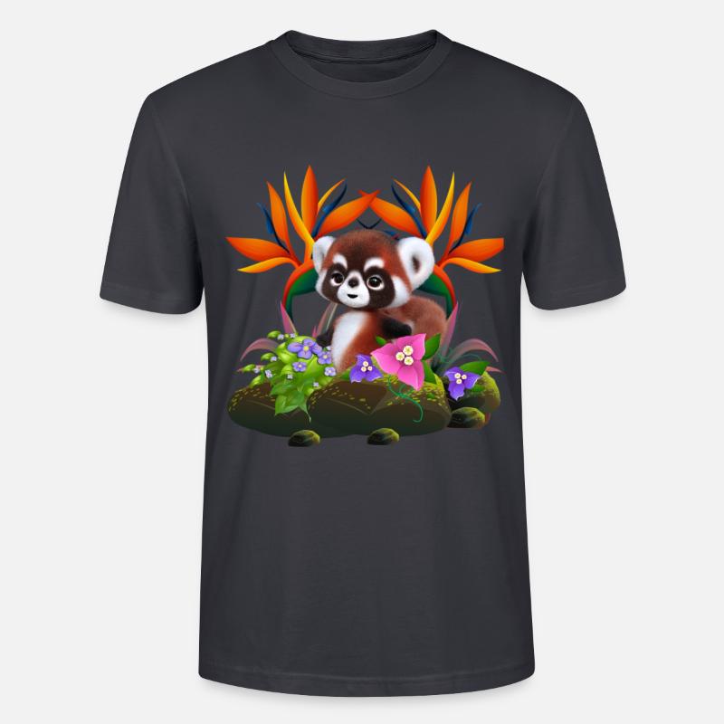 Mignon bébé à fourrure - T-shirt bio CRAFTER Stanley Stella Unisexe - bleu gris foncé