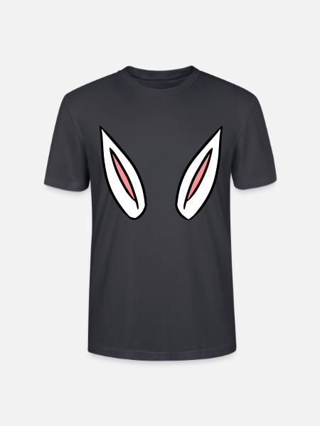 ears gift idea rabbit ears - Stanley/Stella CRAFTER Unisex Organic T-Shirt - India Ink Grey