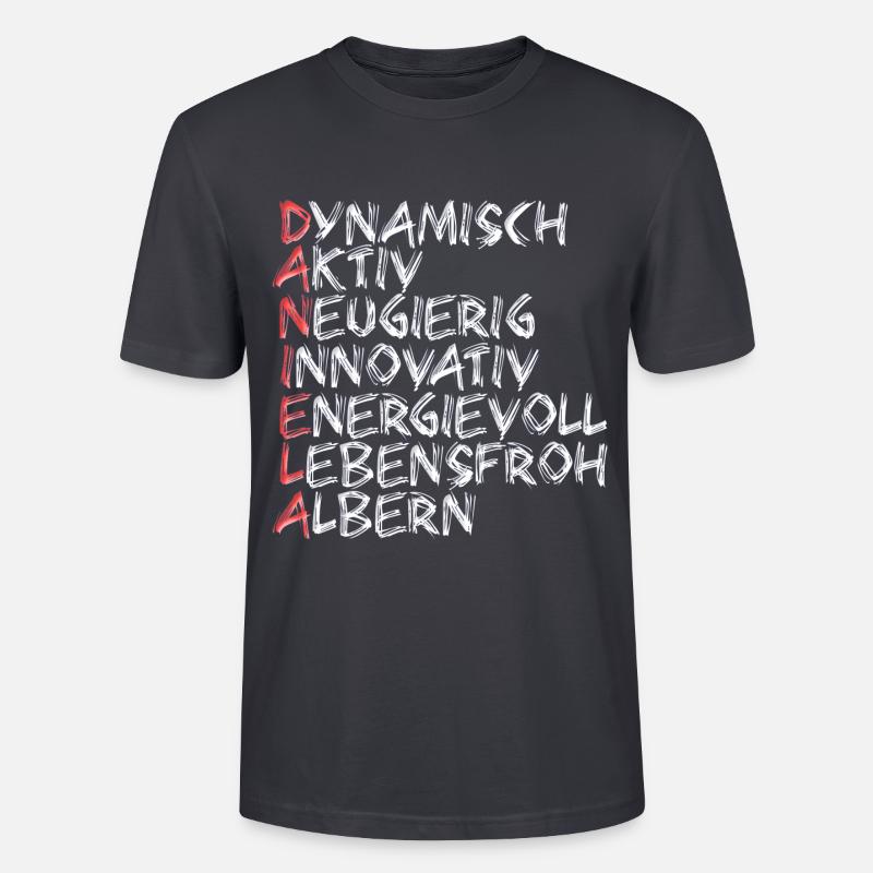Daniela - Stanley/Stella Unisex Bio-T-Shirt CRAFTER - Dunkles Graublau