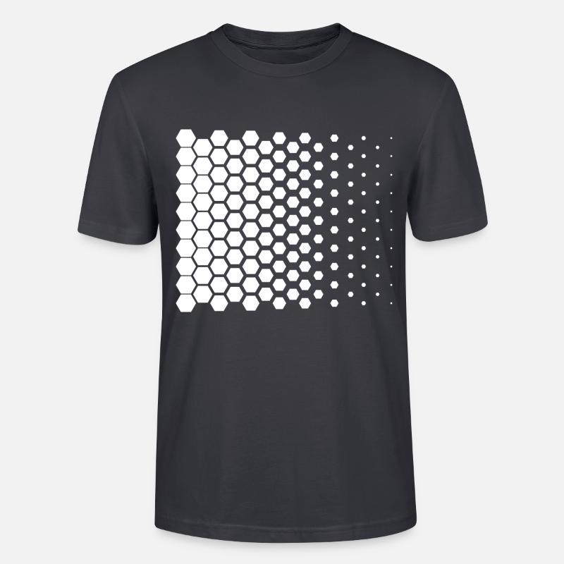 Nano leave pattern - Stanley/Stella CRAFTER Unisex Organic T-Shirt - India Ink Grey