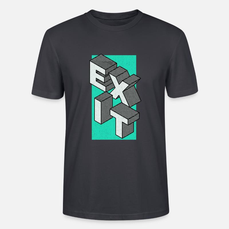 Exit - take the exit - Stanley/Stella CRAFTER Unisex Organic T-Shirt - India Ink Grey