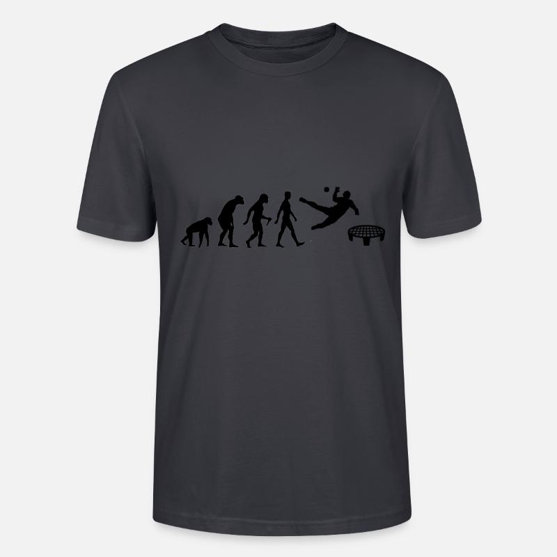 T-shirt Spikeball Evolution Roundnet - T-shirt bio CRAFTER Stanley Stella Unisexe - bleu gris foncé