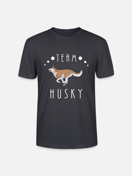 Team Husky - Red and White - Stanley/Stella Unisex Bio-T-Shirt CRAFTER - Dunkles Graublau
