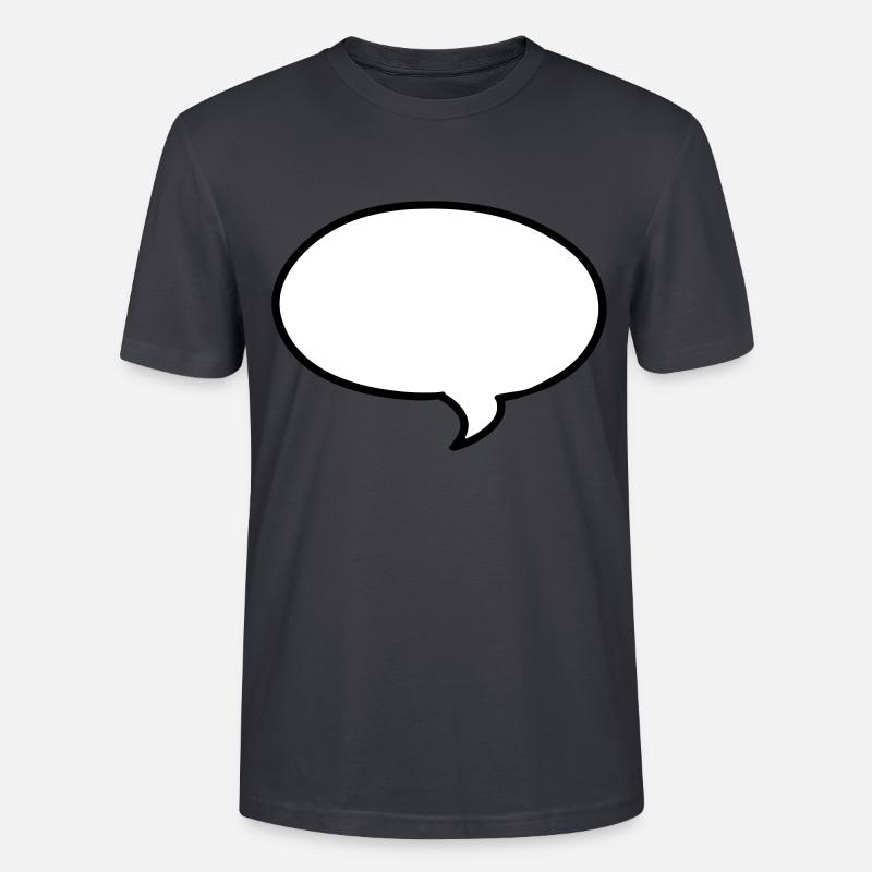 Sprechblase Speech bubble bulle - Stanley/Stella Unisex Bio-T-Shirt CRAFTER - Dunkles Graublau