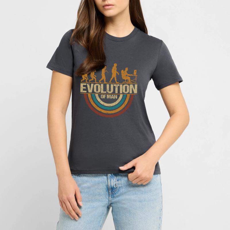 Programmateur Computerfreak Evolution Retro T-shirt bio CRAFTER Stanley Stella Unisexe