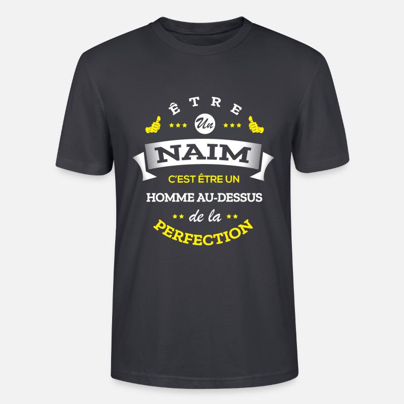 NAIM PARFAIT - NOM NAIM - T-shirt bio CRAFTER Stanley Stella Unisexe - bleu gris foncé