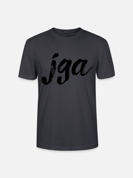 jga, schwarz - Stanley/Stella Unisex Bio-T-Shirt CRAFTER - Dunkles Graublau