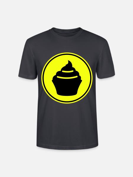 Muffin Silhouette icon - Stanley/Stella CRAFTER Unisex Organic T-Shirt - India Ink Grey