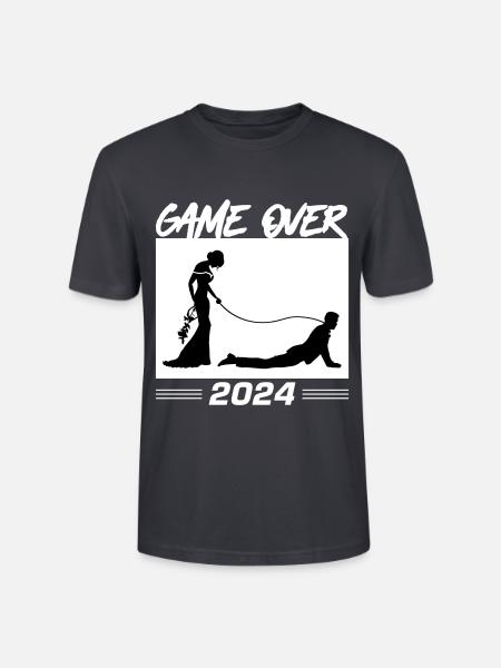 Game Over 2024 Hochzeit - Stanley/Stella Unisex Bio-T-Shirt CRAFTER - Dunkles Graublau