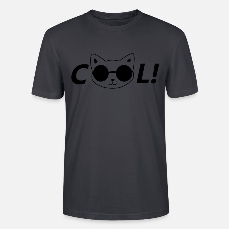 Coole Katze - Stanley/Stella Unisex Bio-T-Shirt CRAFTER - Dunkles Graublau