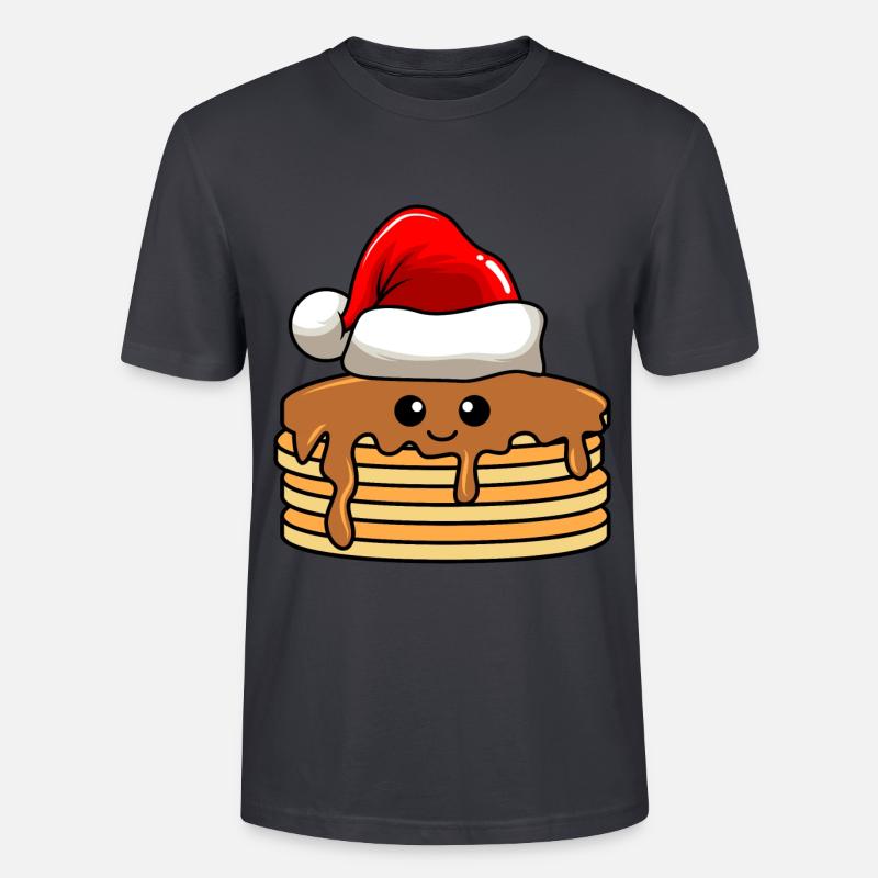 Pancake Noël BD Noël - T-shirt bio CRAFTER Stanley Stella Unisexe - bleu gris foncé