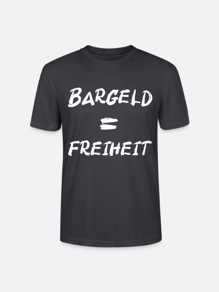 Bargeld ist Freiheit - Stanley/Stella Unisex Bio-T-Shirt CRAFTER - Dunkles Graublau