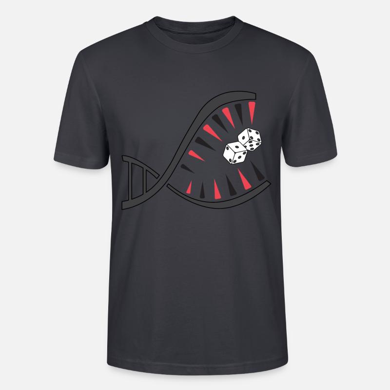Backgammon DNA Piranha – Unique - T-shirt bio CRAFTER Stanley Stella Unisexe - bleu gris foncé