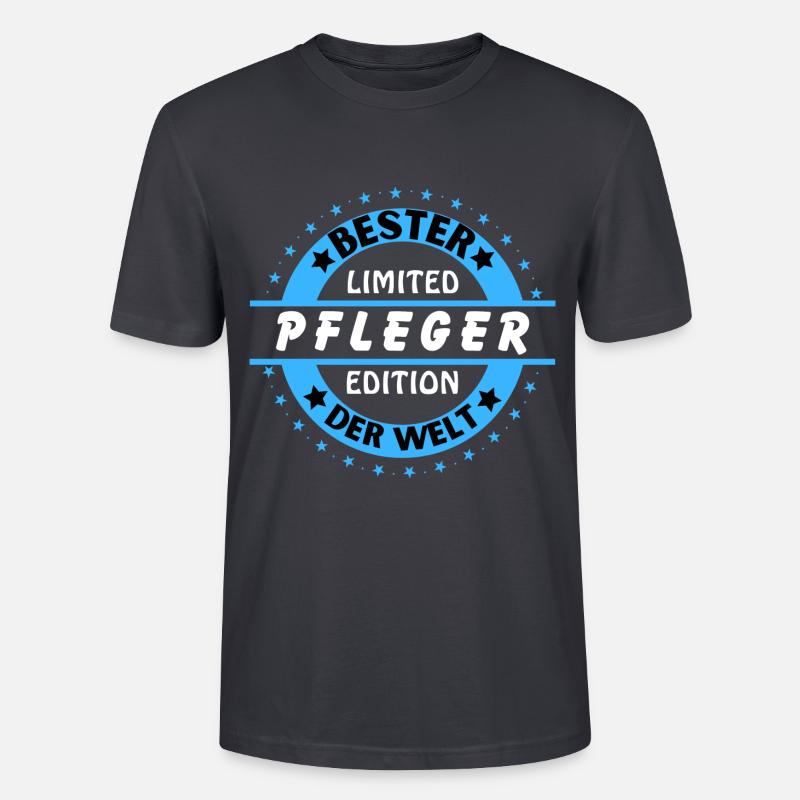 Bester Pfleger der Welt - Stanley/Stella Unisex Bio-T-Shirt CRAFTER - Dunkles Graublau