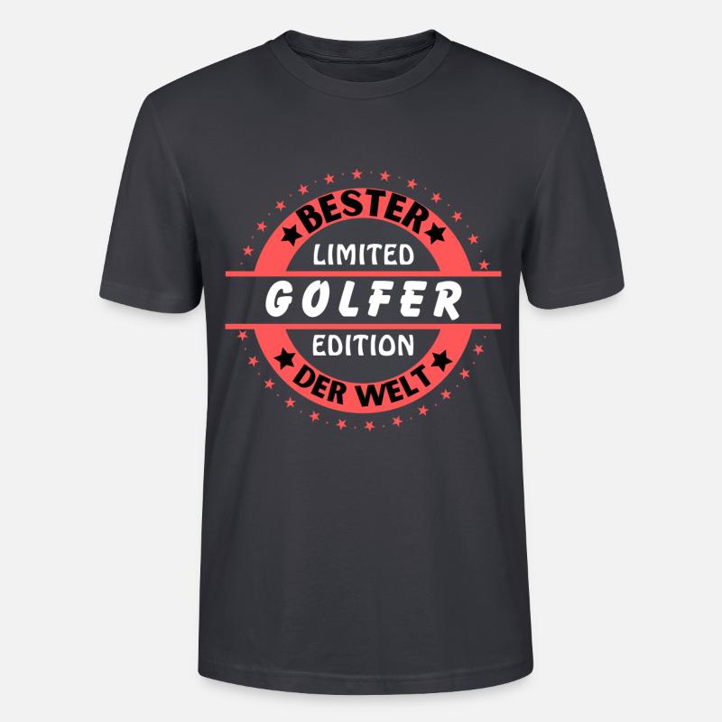 Bester Golfer der Welt - Stanley/Stella Unisex Bio-T-Shirt CRAFTER - Dunkles Graublau