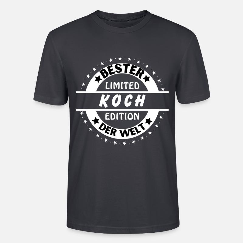 Bester Koch der Welt - Stanley/Stella Unisex Bio-T-Shirt CRAFTER - Dunkles Graublau