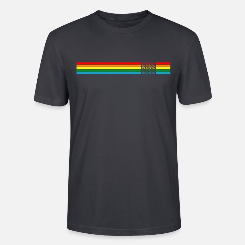 Rainbow Regenbogen - Stanley/Stella Unisex Bio-T-Shirt CRAFTER - Dunkles Graublau