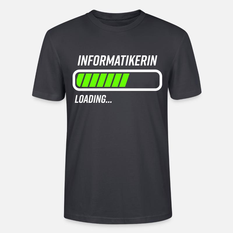 Informatikerin Loading Ladebalken - Stanley/Stella Unisex Bio-T-Shirt CRAFTER - Dunkles Graublau