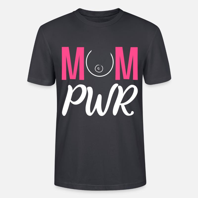 Mutter PWR Fleißige Mutter Gift - Stanley/Stella Unisex Bio-T-Shirt CRAFTER - Dunkles Graublau