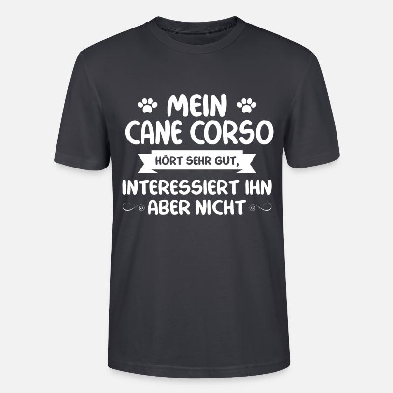 Cane Corso - Stanley/Stella Unisex Bio-T-Shirt CRAFTER - Dunkles Graublau