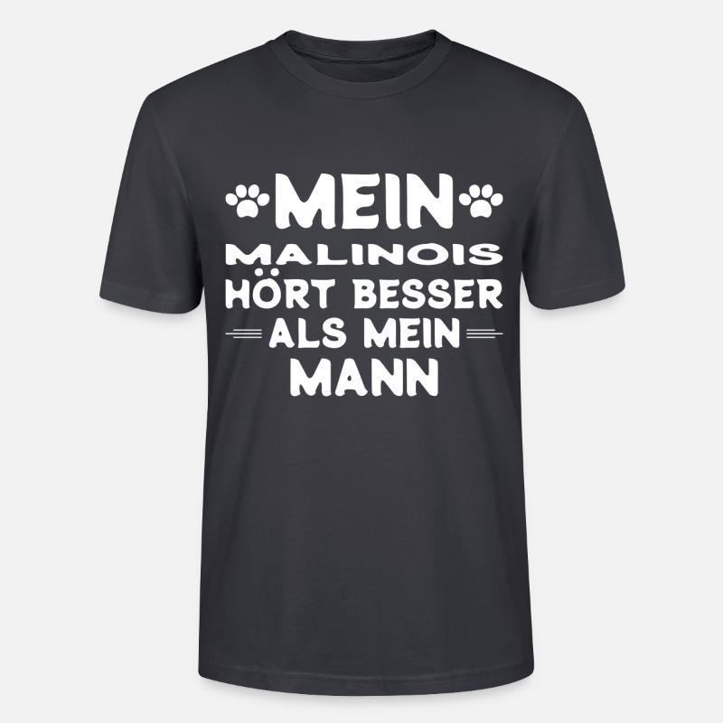 Malinois Ehemann - Stanley/Stella Unisex Bio-T-Shirt CRAFTER - Dunkles Graublau