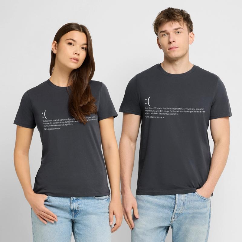 Windows Bluescreen Fehlertext Informatik Error Stanley/Stella Unisex Bio-T-Shirt CRAFTER