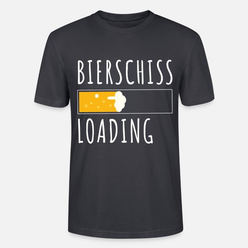 Bierschiss loading - Stanley/Stella Unisex Bio-T-Shirt CRAFTER - Dunkles Graublau