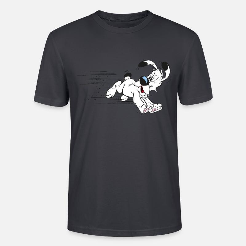 Asterix - Idefix hat es eilig - Stanley/Stella Unisex Bio-T-Shirt CRAFTER - Dunkles Graublau