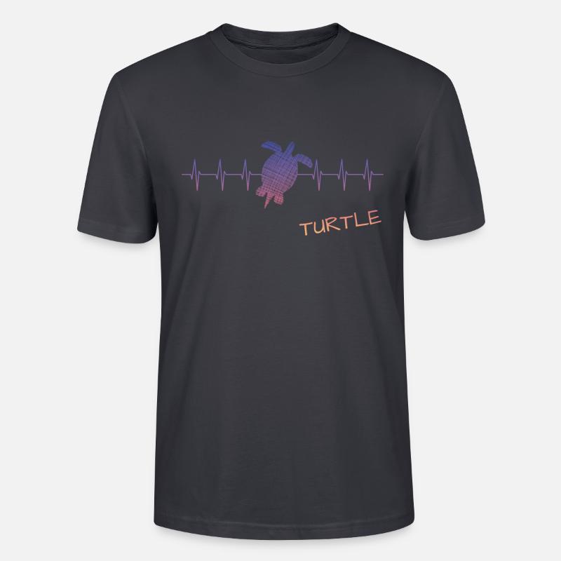 Turtle turtle - Stanley/Stella Unisex Bio-T-Shirt CRAFTER - Dunkles Graublau
