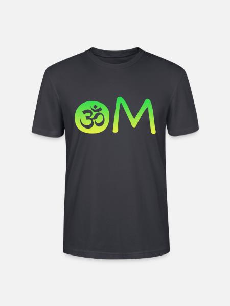 Om Yoga - Stanley/Stella Unisex Bio-T-Shirt CRAFTER - Dunkles Graublau