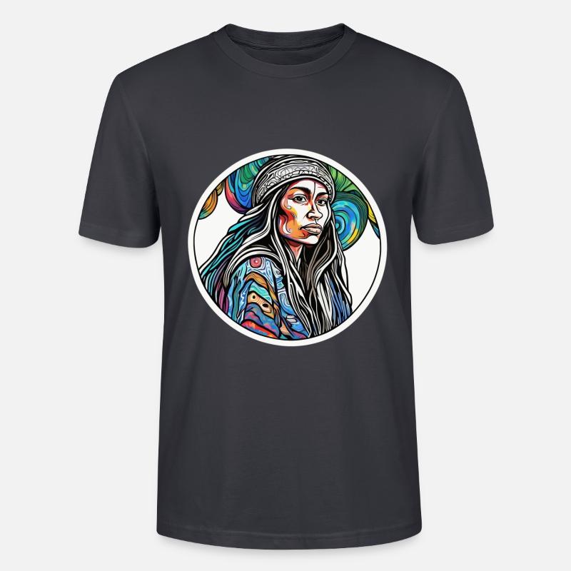 Indigena - Stanley/Stella Unisex Bio-T-Shirt CRAFTER - Dunkles Graublau
