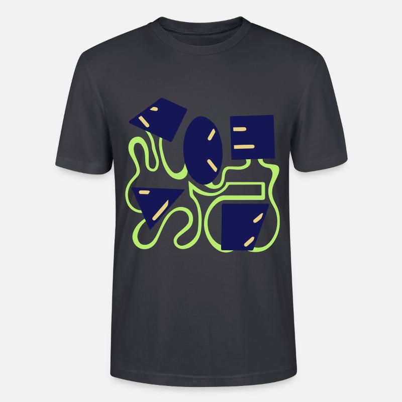 Gesicht — Form — Charakter — Temperament - Stanley/Stella Unisex Bio-T-Shirt CRAFTER - Dunkles Graublau