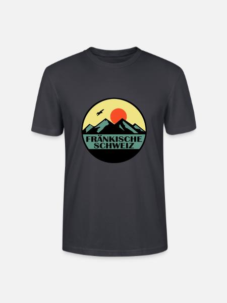 Fränkische Schweiz - Stanley/Stella Unisex Bio-T-Shirt CRAFTER - Dunkles Graublau